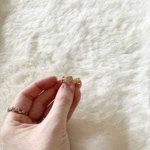 Disney Mickey Mouse Gem Gold Crown Ring